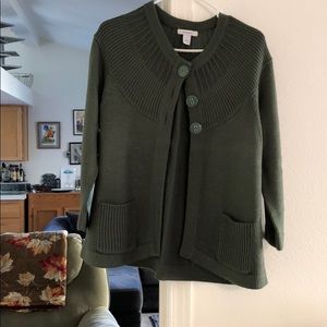 Dressbarn Olive Green Sweater